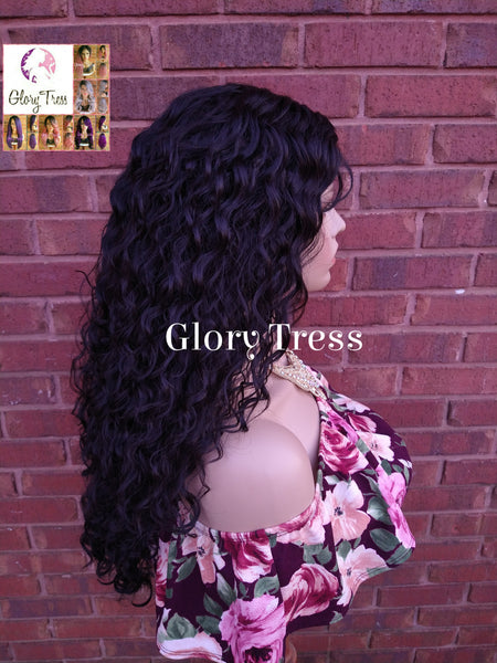 Curly Lace Front Wig, Black Curly Wig, Glory Tress,  Wigs, On Sale //ESTHER