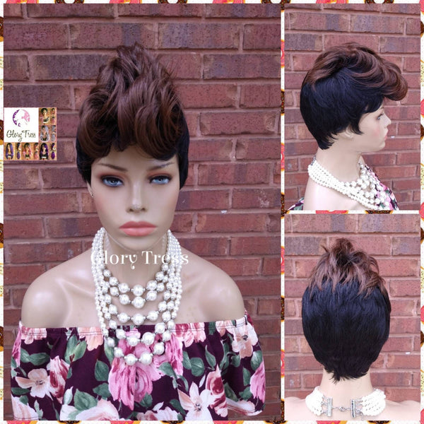 Full Wig, Pixie Cut Wig, Mohawk Wig, Glory Tress, Ombre Mohawk Full Wig, Short Razor Cut Wig // REPENT