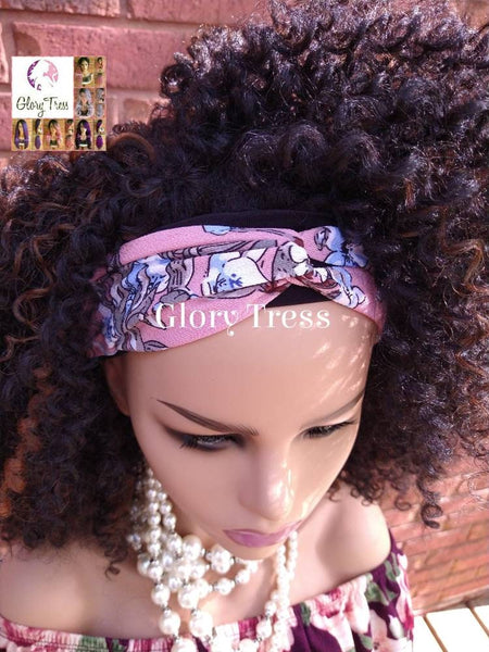 Headband Half Wig -  Kinky Curly Wig - Black Wig - Beginner Friendly Wig - Glory Tress Wigs - African American Wig // HAPPY
