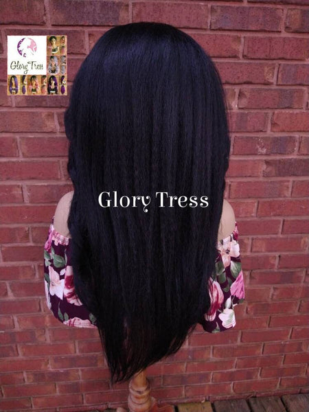 Headband Half Wig -  Yaki Straight Half Wig - Beginner  Friendly Wig, Glory Tress Wigs - African American Wig // BEAUTY
