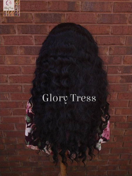 Headband Half Wig -  Wavy Wig - Black Wig - Beginner Friendly Wig - Glory Tress Wigs - African American Wig // HOPEFUL