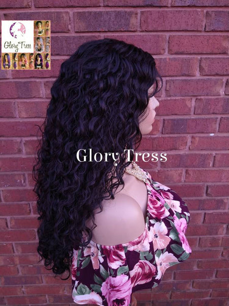 Curly Lace Front Wig, Black Curly Wig, Glory Tress,  Wigs, On Sale //ESTHER
