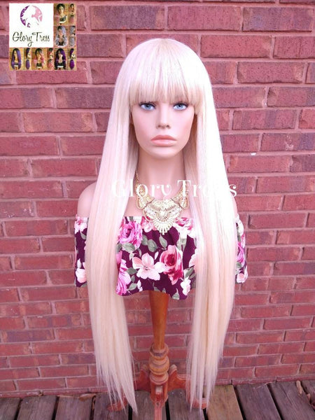 Extra Long Full Wig, Wig with China  Bangs, 613 Blonde Wig, Glory Tress Wigs// NOBLE