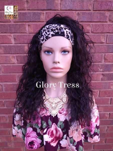 Headband Half Wig, 100% Human Remy Hair - Loose Wavy Wig - Black Wig - Glory Tress Wigs - African American Wig // ENDURANCE