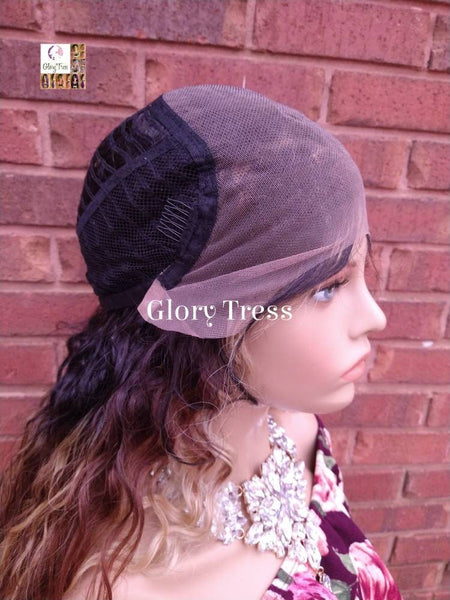 Lace Front Wig, Deep Wavy Wig, Money Piece Highlights, Blonde Wig, Blonde Wig, Glory Tress, Wigs, Wig, 13 x 6 Free Parting, On Sale// LOVE