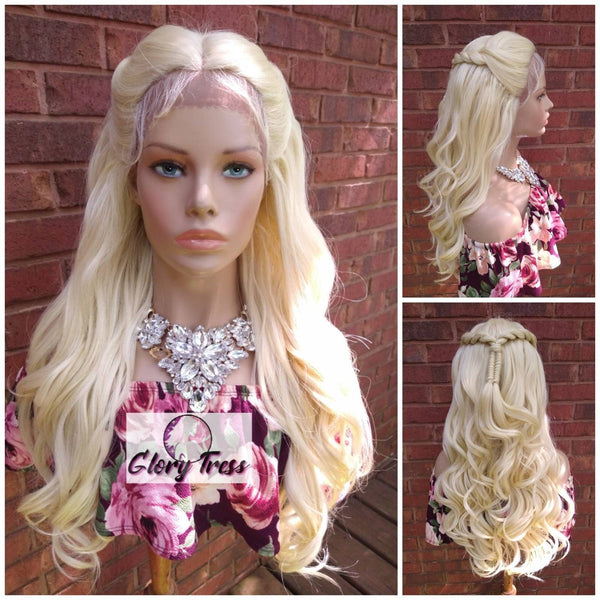 Lace Front Wig | Wavy Lace Front |  Wigs | Glory Tress |  Wigs | Braided Wig | Blond Wig | Wedding Wig | Prom Wig | Ready To Ship // ELEGANT
