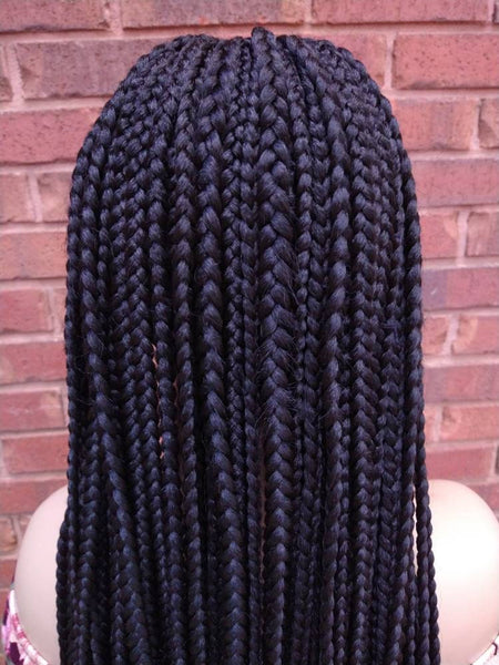 Knotless Crochet Braid Wig Black Lace Front Wigs Glory Tress African American Wig Gift For Her Ready To Ship | TRIBAL QUEEN