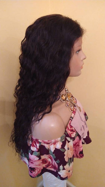 13x4 Loose Wave Frontal Wig | 24" HD Transparent Lace Front Wigs | 100% Brazilian Human Hair | Wet & Wavy|African American Wig | Glory Tress