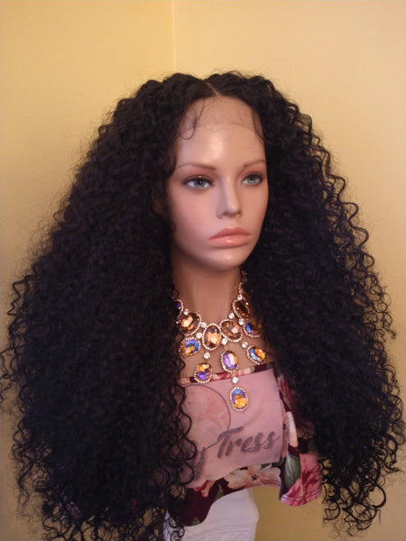 Curly Lace Front Wig | HD Lace Human Hair Blend Wig | African American Wig | Glory Tress Wigs | MAJESTIC