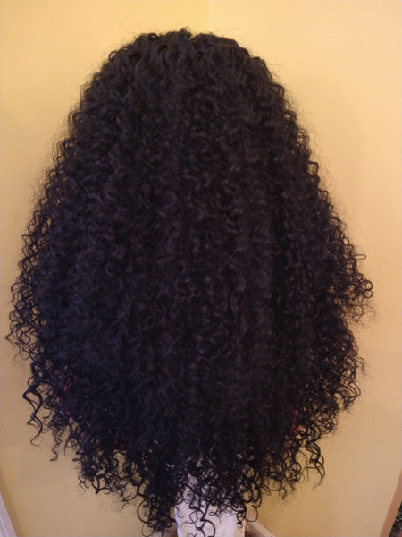 Curly Lace Front Wig | HD Lace Human Hair Blend Wig | African American Wig | Glory Tress Wigs | MAJESTIC