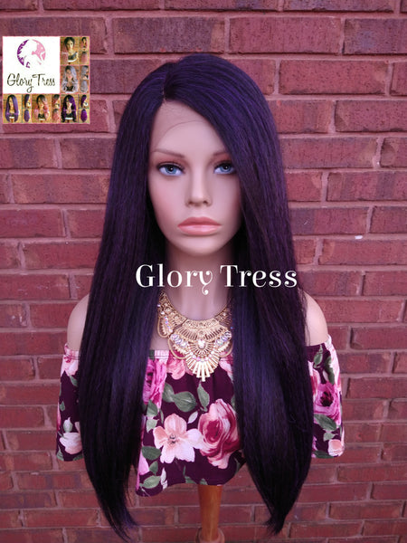Kinky Straight Lace Front Wig, Natural Yaki Straight Wig, African American Wig, Glory Tress, Ready To Ship // PRECIOUS