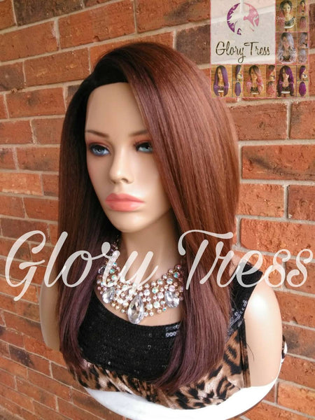 CLEARANCE // Yaki Straight Half Wig, Natural Kinky Straight Wig, Ombre Blonde Wig, African American Wig // CUTIE