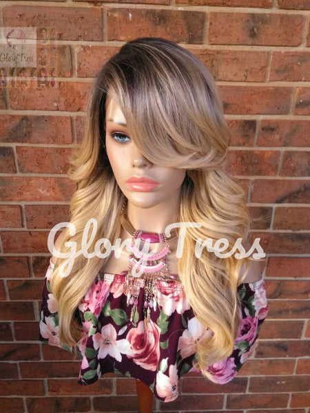 Lace Front Wig -  Blonde Wig - Glory Tress - Wigs - Curly Wig- Ombre Wig -  Golden Platinum Blonde Wig -  READY To SHIP // SALVATION