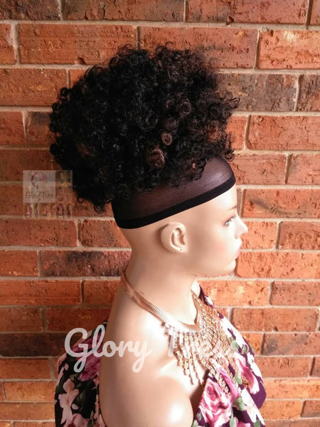 Kinky Curly Afro Drawstring Ponytail, Wigs, Black Ponytail, Ponytail Extensions, African American Hairstyle, ON SALE // ROSEMARY