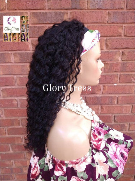 Headband Half Wig, 100% Human Remy Hair - Kinky Curly Wig - Black Wig - Glory Tress Wigs - African American Wig // FAITH