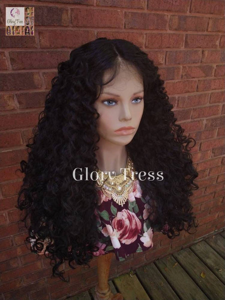 Curly Lace Front Wig, Black Curly Wig, Big Curly Wig, African American Wig, Glory Tress, READY To SHIP // MARVEL