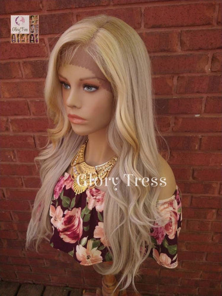Wavy Lace Front Wig, Ombre Ash Blonde Wig, Blonde Wig, Glory Tress Wigs, Wigs, Wig, Heat Safe, ON SALE  // AMAZING