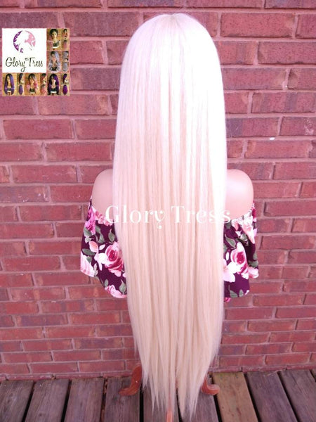 Extra Long Full Wig, Wig with China  Bangs, 613 Blonde Wig, Glory Tress Wigs, Ready To Ship // NOBLE