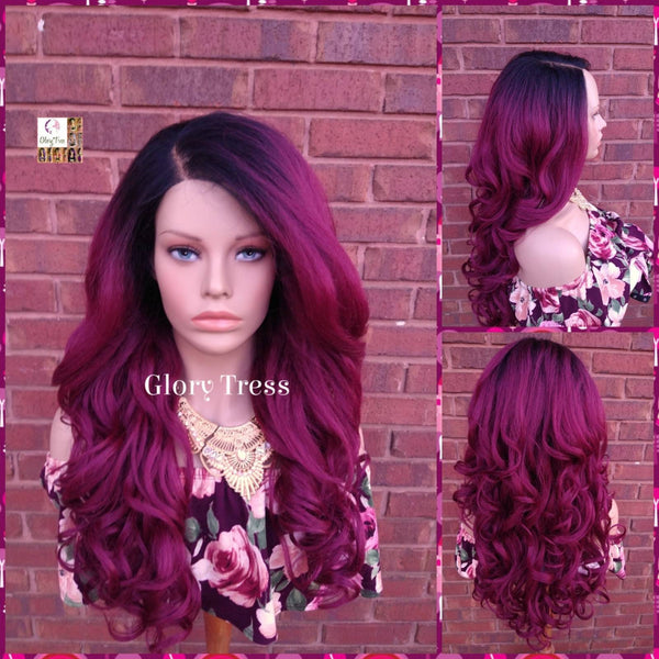 Curly Lace Front Wig, Pre- Plucked, Wigs, Glory Tress, Yaki Texture, HD Transparent Lace, 13 x 6 Free Parting, ON SALE // Peaceful