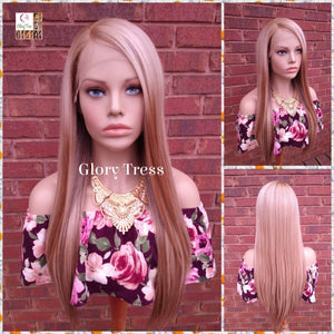 Lace Front Wig, Ombre Blonde Wig, Straight Wig, Blonde Wig, Glory Tress Wigs //AWESOME