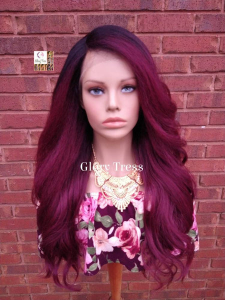 Voluminous Kinky Curly Lace Front Wig, Natural Yaki Wig, Blown Out Hairstyle, African American Wig // ADMIRE