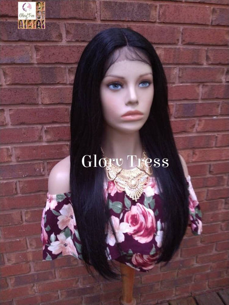 Lace Front Wig For Women Straight Black Wig African American Wig Glory Tress Wigs // BRILLIANT