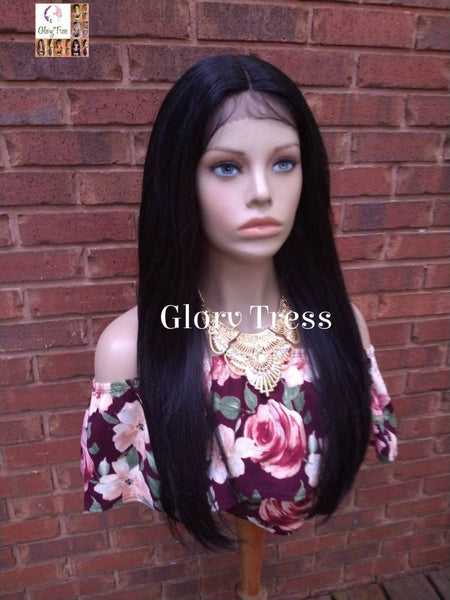 Lace Front Wig - Black Wig - Glory Tress - Straight Wig- African American Wig - Ready To Ship // BRILLIANT