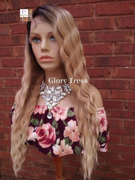 Wavy Lace Front Wig, Wavy Wig, Ombre Blonde Wig, Blonde Wig,  Glory Tress, Wigs, Wig, New Arrival // YOU'RE BRILLIANT