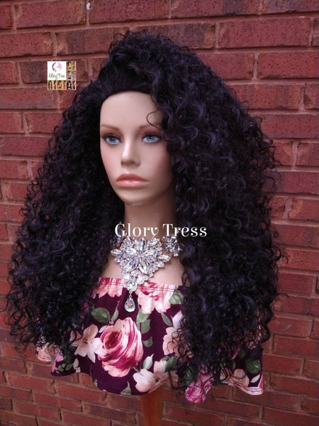 Long Curly Half Wig, Big Curly Wig, Long Black Wig, Kinky Curly Wig, Glory Tress, New Arrival, Ready To Ship// PROMISE