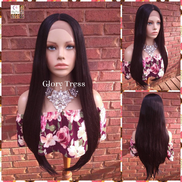 Lace Front Wig, Straight Lace Front Wig, Black Wig, Glory Tress Wigs, Lace Part Wig, New Arrival // FLAWLESS
