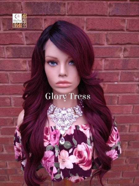 Wavy Wig, Full Cap Wig, Burgundy Wig, Glory Tress, Lace Part Wig, African American Wig, ON SALE //GRACIOUS