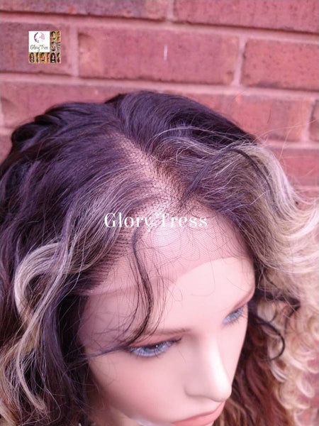 Lace Front Wig, Deep Wavy Wig, Money Piece Highlights, Blonde Wig, Blonde Wig, Glory Tress, Wigs, Wig, 13 x 6 Free Parting, On Sale// LOVE