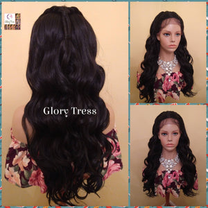 Lace Front Wig, Wavy Lace Front Wig, Glory Tress, Wigs, Braided Wig Wedding Wig, Wig For Prom, Ready To Ship// ELEGANT