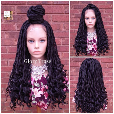 Lace Front Wig, Dreadlock Wig,  Glory Tress, Goddess Locks, Dreadlocks, African American Wig, 4x4 Lace Parting / AFRICA
