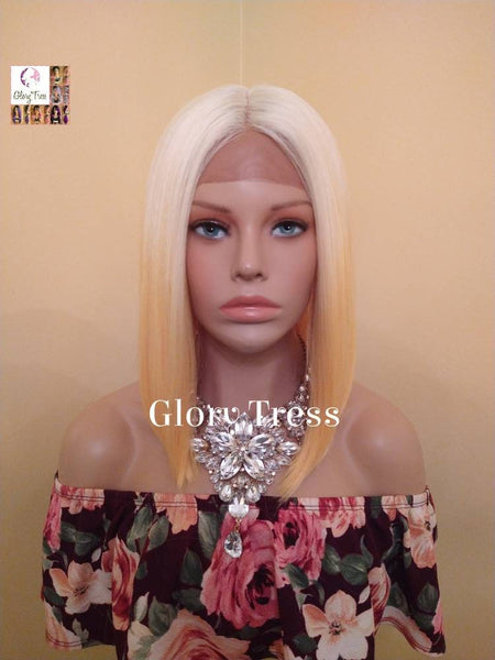 Lace Front Wig, Bob Wig, Ombre Yellow Wig, HD Lace Wig, Glory Tress, Wig, African American Wig, Yellow wig, On Sale // RADIANT