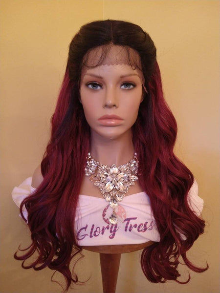 Lace Front Wig | Wavy Lace Front |  Wigs | Glory Tress |  Wigs | Braided Wig Wedding Wig | Prom Wig |  Ready To Ship // ELEGANT