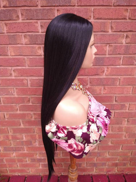 Straight Full Cap Wig | Black Straight Wig With Lace Part | Glory Tress Wigs, Alopecia Chemo Wig, African American Wig //PERFECT