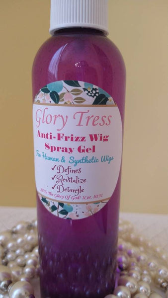 GloryTress Anti-Frizz Wig Spray Gel, Wigs, Bath And Beauty, Hair Care Products, Hair Products For Wigs // CLEANSE4