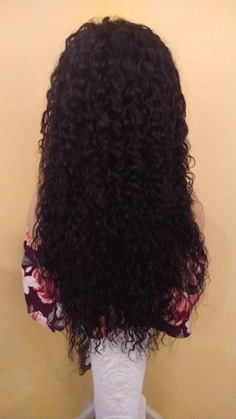 30" Wet & Wavy Lace Front Wig HD Lace 100% Unprocessed Human Hair Wig African American Wig Glory Tress Wigs- GLORIFY