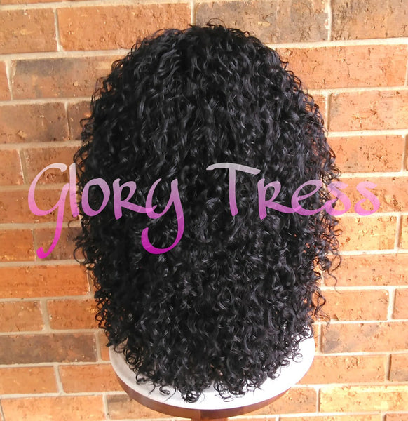 Big Kinky Curly Half Wig, Beach Curly Afro Wig, African American Wig // AMAZING